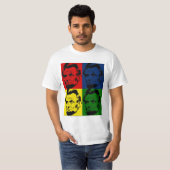 Pop Art Abe Lincoln Portret - Shirt (Voorkant volledig)