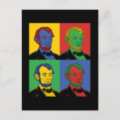 Pop Art Abraham Lincoln Briefkaart (Voorkant)