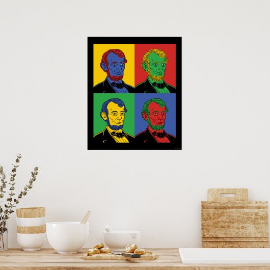 Pop Art Abraham Lincoln Poster (Keuken)