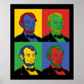Pop Art Abraham Lincoln Poster (Voorkant)