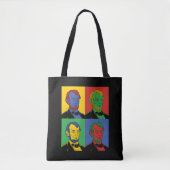 Pop Art Abraham Lincoln Tote Bag (Voorkant)