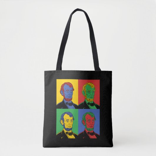 Pop Art Abraham Lincoln Tote Bag (Voorkant)