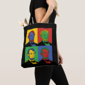 Pop Art Abraham Lincoln Tote Bag (Dichtbij)