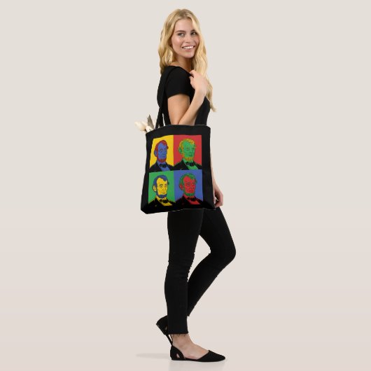 Pop Art Abraham Lincoln Tote Bag (Op model)