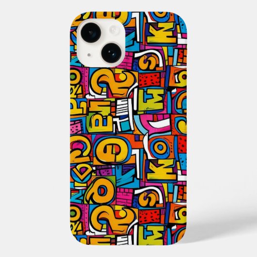 Pop art abstract geometrisch patroon 28- Iphone Ca Case-Mate iPhone Case (Achterkant)