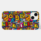 Pop art abstract geometrisch patroon 28- Iphone Ca Case-Mate iPhone Case (Achterkant (horizontaal))