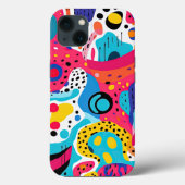 Pop Art Abstract Patroon, Pop Art geïnspireerd Pat Case-Mate iPhone Case (Achterkant)