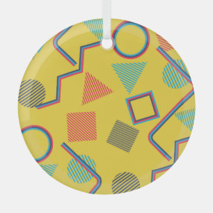 Pop Art: Abstracte kleurrijke naadloze. Glas Ornament