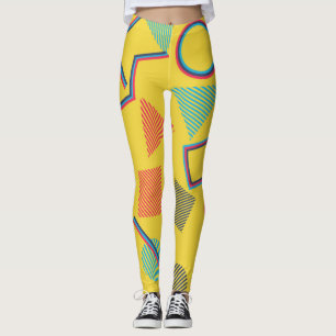 Pop Art: Abstracte kleurrijke naadloze. Leggings