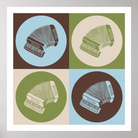 Pop Art Accordion Poster (Voorkant)