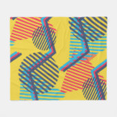 Pop art achtergrond, abstracte geometrische textuu fleece deken (Voorkant (Horizontaal))