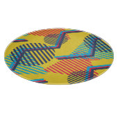 Pop art achtergrond, abstracte geometrische textuu snijplank (Hoek)