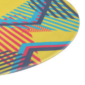 Pop art achtergrond, abstracte geometrische textuu snijplank (Hoek)