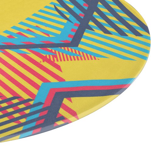 Pop art achtergrond, abstracte geometrische textuu snijplank (Hoek)