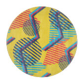 Pop art achtergrond, abstracte geometrische textuu snijplank (Voorkant)