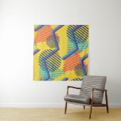 Pop art achtergrond, abstracte geometrische textuu wandkleed (In situ)