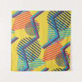 Pop art achtergrond, abstracte geometrische textuu wandkleed (Voorkant)