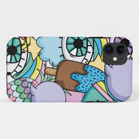 Pop Art Achtergrond Cartoon Case-Mate iPhone Case (Achterkant (horizontaal))