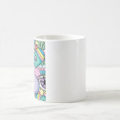 Pop Art Achtergrond Cartoon Koffiemok (Center)