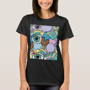 Pop Art Achtergrond Cartoon T-shirt