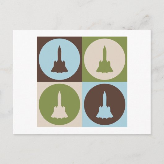 Pop Art Aerospace Engineering Briefkaart (Voorkant)