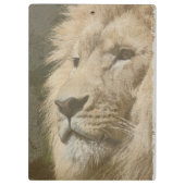 Pop Art Afbeelding Lion Hoofd van de koning Sjablo Klembord (Achterkant)