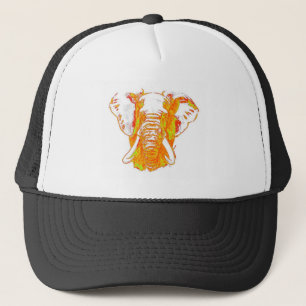Pop Art African Elephant Trucker Pet