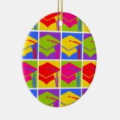 Pop Art Afstudeerder Keramisch Ornament (Rechts)