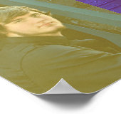 Pop Art Afstuderen Foto Trendy Retro Kleurenblok Poster (Hoek)