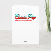 Pop Art AI stripboek Vrouw Gezicht Kaart (Achterkant)