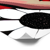 Pop Art AI stripboek Vrouw Gezicht Poster (Hoek)