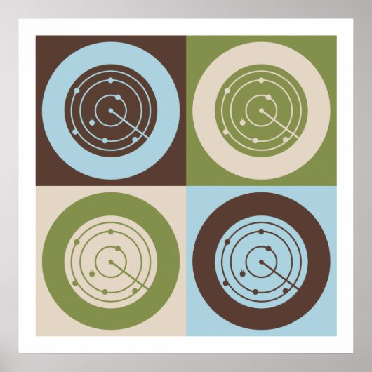 Pop Art Air Traffic Control Poster (Voorkant)