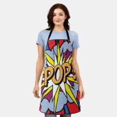 Pop Art All-Over Print Schort (Gedragen)
