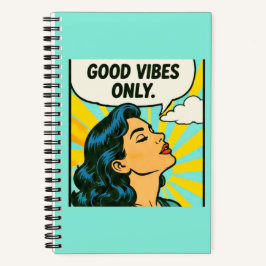 Pop Art “Alleen Goede Vibes” Notitieboek