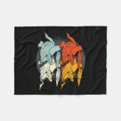 Pop Art Alligator Crocodile Fleece Deken (Voorkant (Horizontaal))