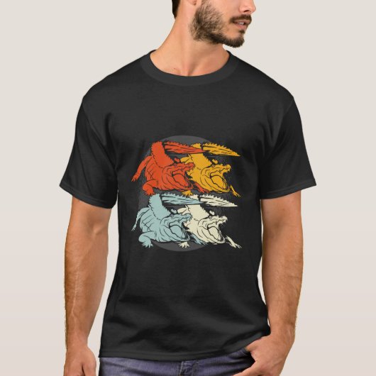 Pop Art Alligator Crocodile T-shirt (Voorkant)