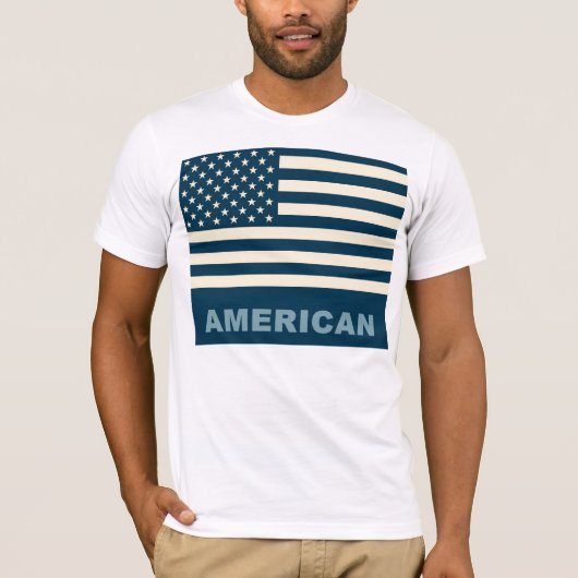 Pop Art American Flag 4 T-shirt (Voorkant)