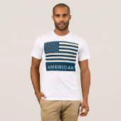 Pop Art American Flag 4 T-shirt (Voorkant volledig)