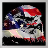 Pop Art American Flag Eagle Leadership Poster (Voorkant)