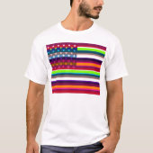 Pop Art American Flag T-shirt (Voorkant)