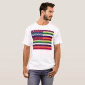 Pop Art American Flag T-shirt (Voorkant volledig)