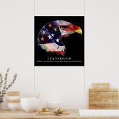 Pop Art Amerikaanse Vlag Adelaar Leiderschap Poste Poster (Keuken)