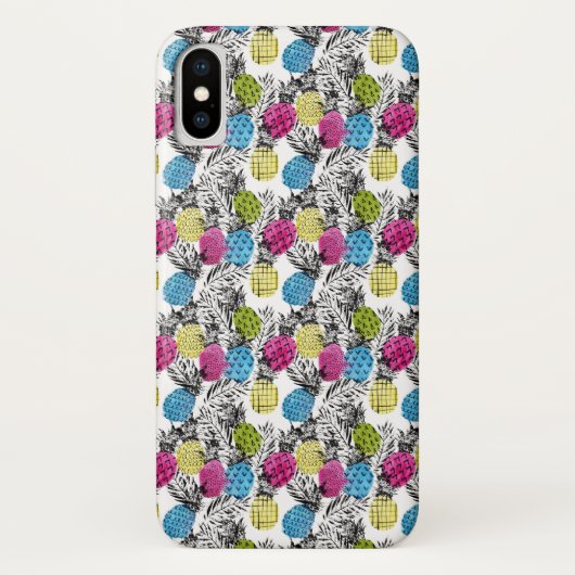 Pop Art Ananassen En Palmbladeren Case-Mate iPhone Case (Achterkant)