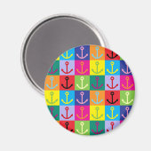 Pop Art Anchor Magneet (Voorkant / Achterkant)