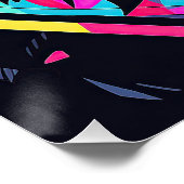 Pop Art Anime Border Collie Dog 004 - Victoria SAS Perfect Poster (Hoek)