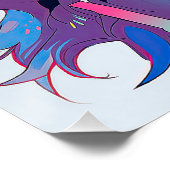 Pop Art Anime Border Collie Dog 005 - Victoria SAS Perfect Poster (Hoek)