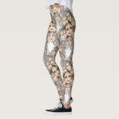 Pop Art Anime Pattern met Feminine Elements Leggings (Links)