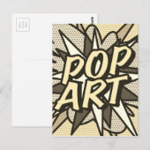 POP ART Antieke Pret Retro Stripboek Briefkaart (Voorkant / Achterkant)