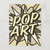 POP ART Antieke Pret Retro Stripboek Briefkaart (Voorkant)