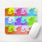Pop Art Appel Muismat (Met muis)